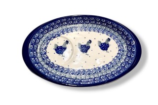 469 Bunzlau Serveer Schaaltje 2596X 469 Serveerschaaltje 13,5x21,5 cm